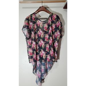 Hi/Lo Floral Tunic by Torrid, Sz 4X